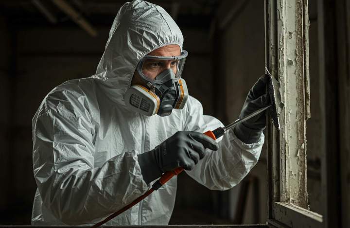 Traitement sécurisé des peintures au plomb.