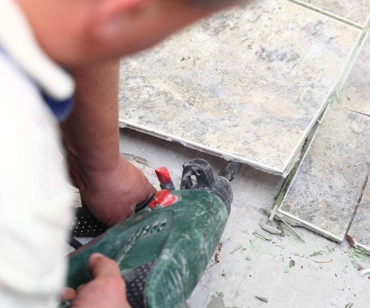 Préparation avant démolition ou rénovation.